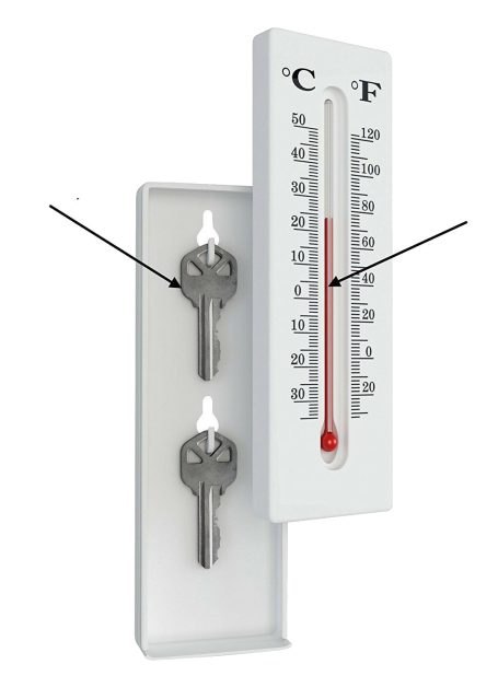 Schlüsselversteck Thermometer