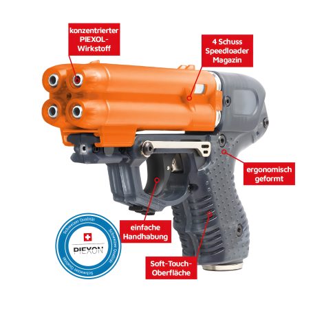 Abschussgerät Pfefferspray Große Pfefferpistole